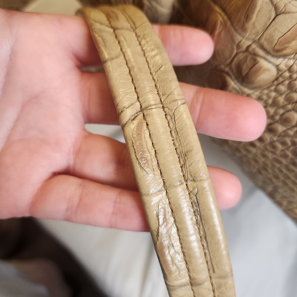 Brahmin Louise Rose Satchel With Crocodile Embossed Leather - Picture 6 of 17